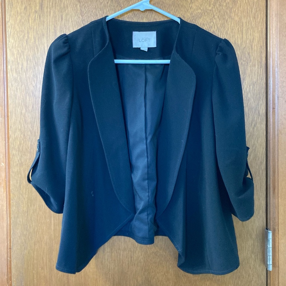 Loft 3/4 sleeve blazer size XS
